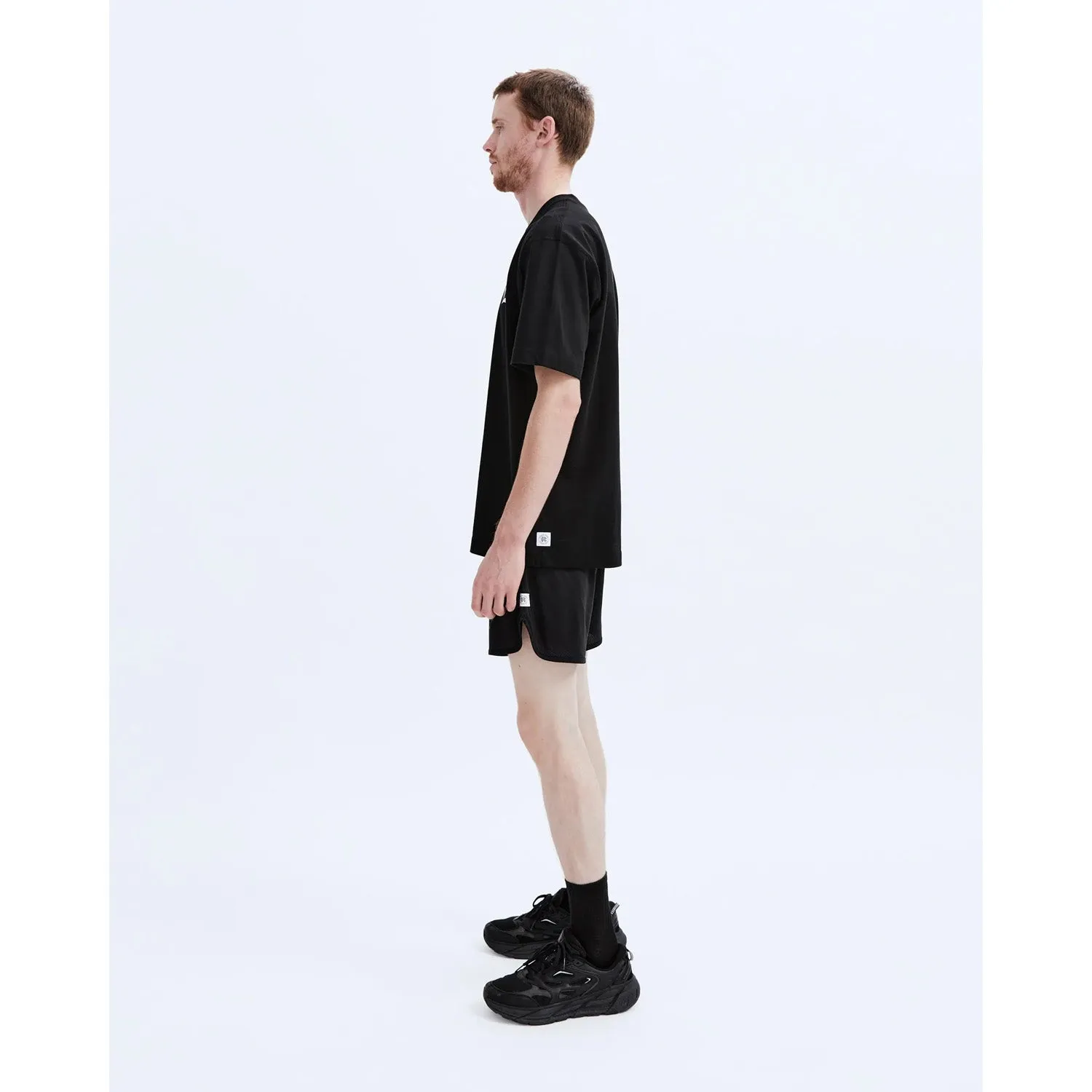 Reigning Champ Men Knit East Tech Mesh Running Short Black RC-5382-BLK
