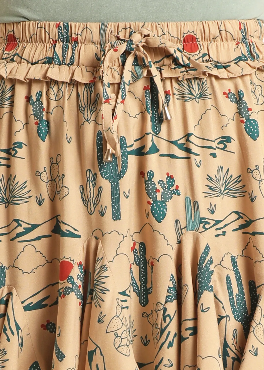 Rock and Roll Cowgirl Short Godet Skirt