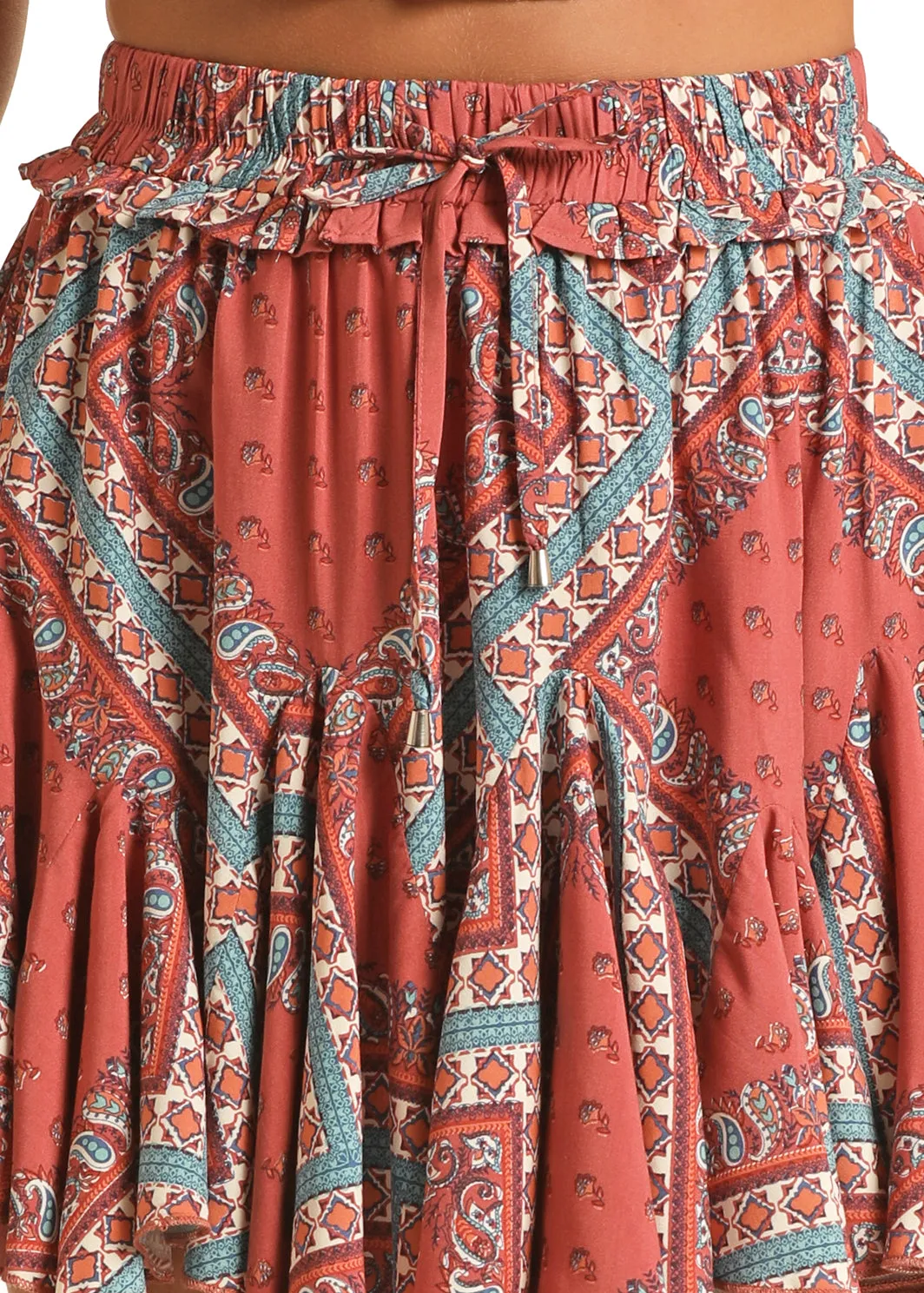 Rock and Roll Cowgirl Short Godet Skirt