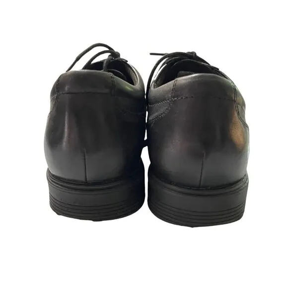 Rockport Mens Walkability Adiprene By Adidas Black Leather Lace Up Dress Shoe 10