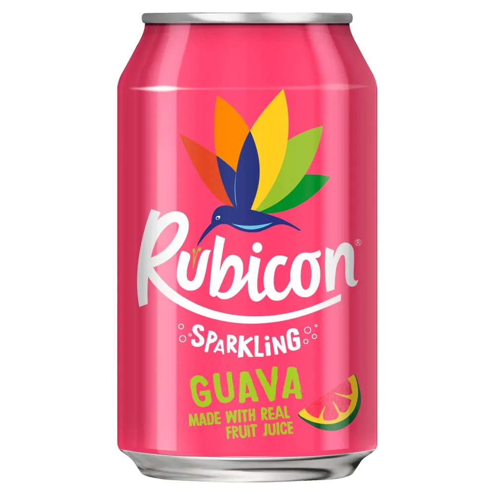 Rubicon Sparkling Guava Juice Drink, 330ml (Case of 24)