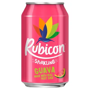 Rubicon Sparkling Guava Juice Drink, 330ml (Case of 24)