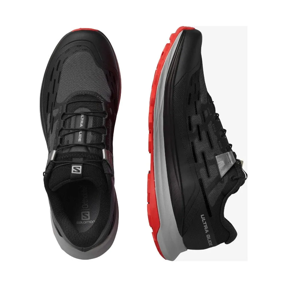 Salomon Ultra Glide Wide (Men's) - Black/Alloy/Goji Berry