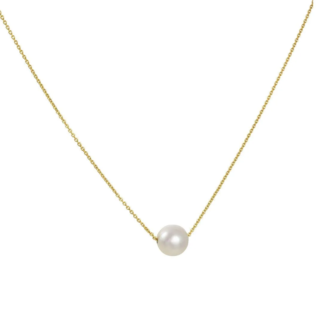 Satomi Kawakita - Single Pearl Charm Necklace