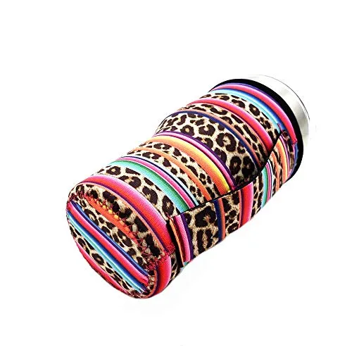 Serape and Leopard Insulated Cup Holder