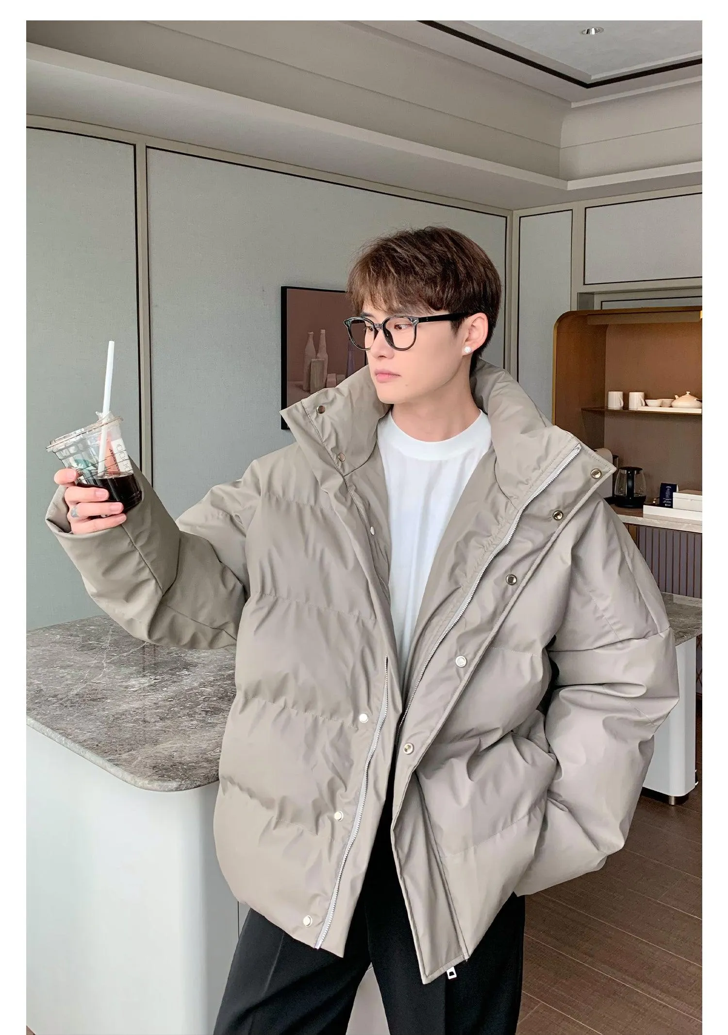 Stand Collar Padded Jacket