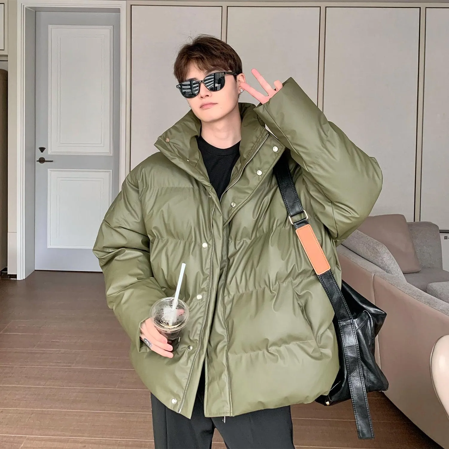 Stand Collar Padded Jacket