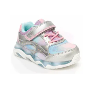 Stride Rite Light-Up Swirl Sneaker - Silver/Multi