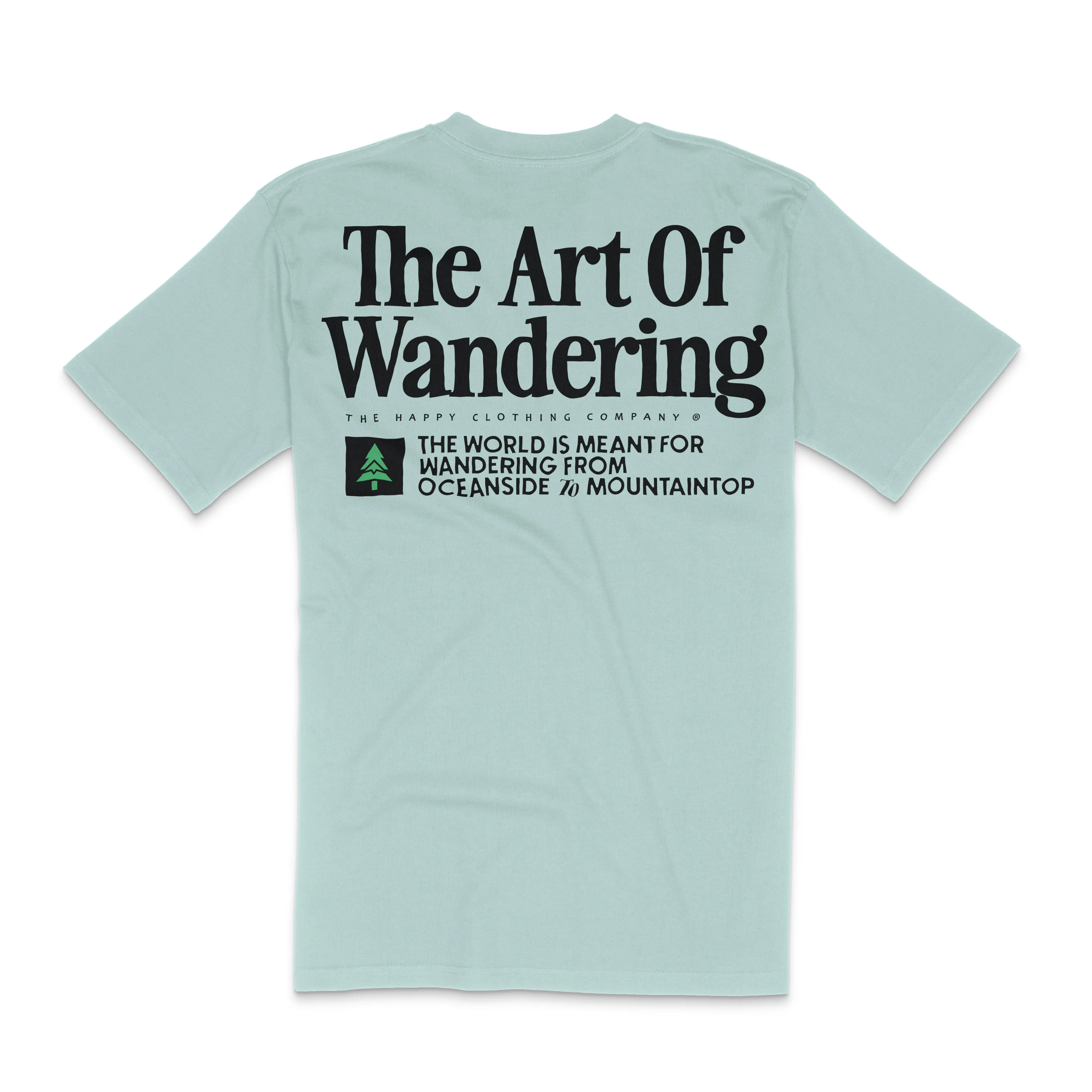 The Art Of Wandering Back Print 'Lifestyle Tee' | Premium Heavyweight |