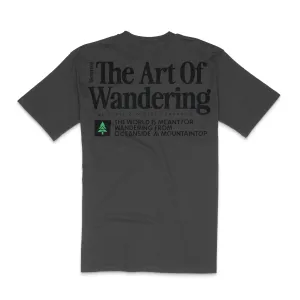 The Art Of Wandering Back Print 'Lifestyle Tee' | Premium Heavyweight |