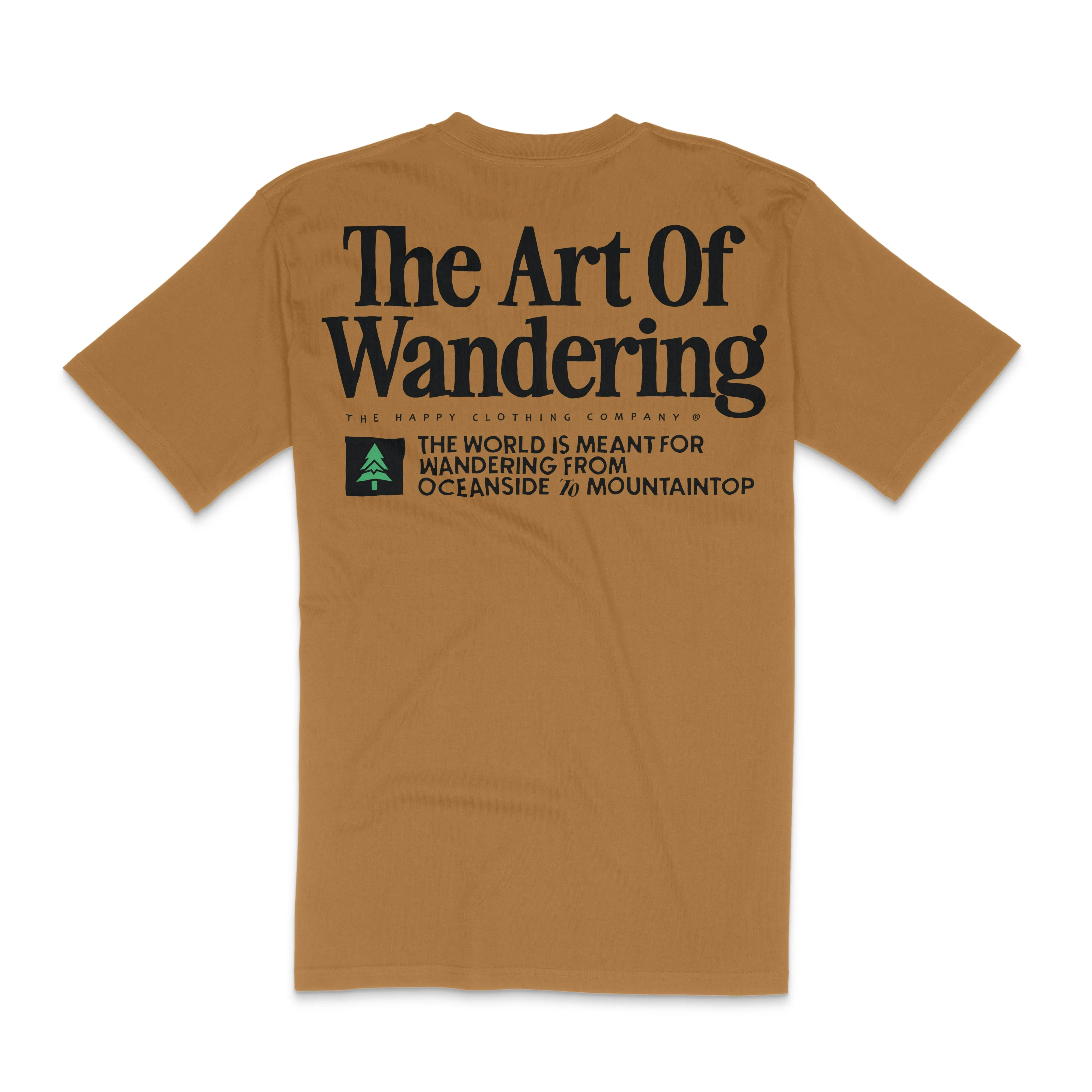 The Art Of Wandering Back Print 'Lifestyle Tee' | Premium Heavyweight |