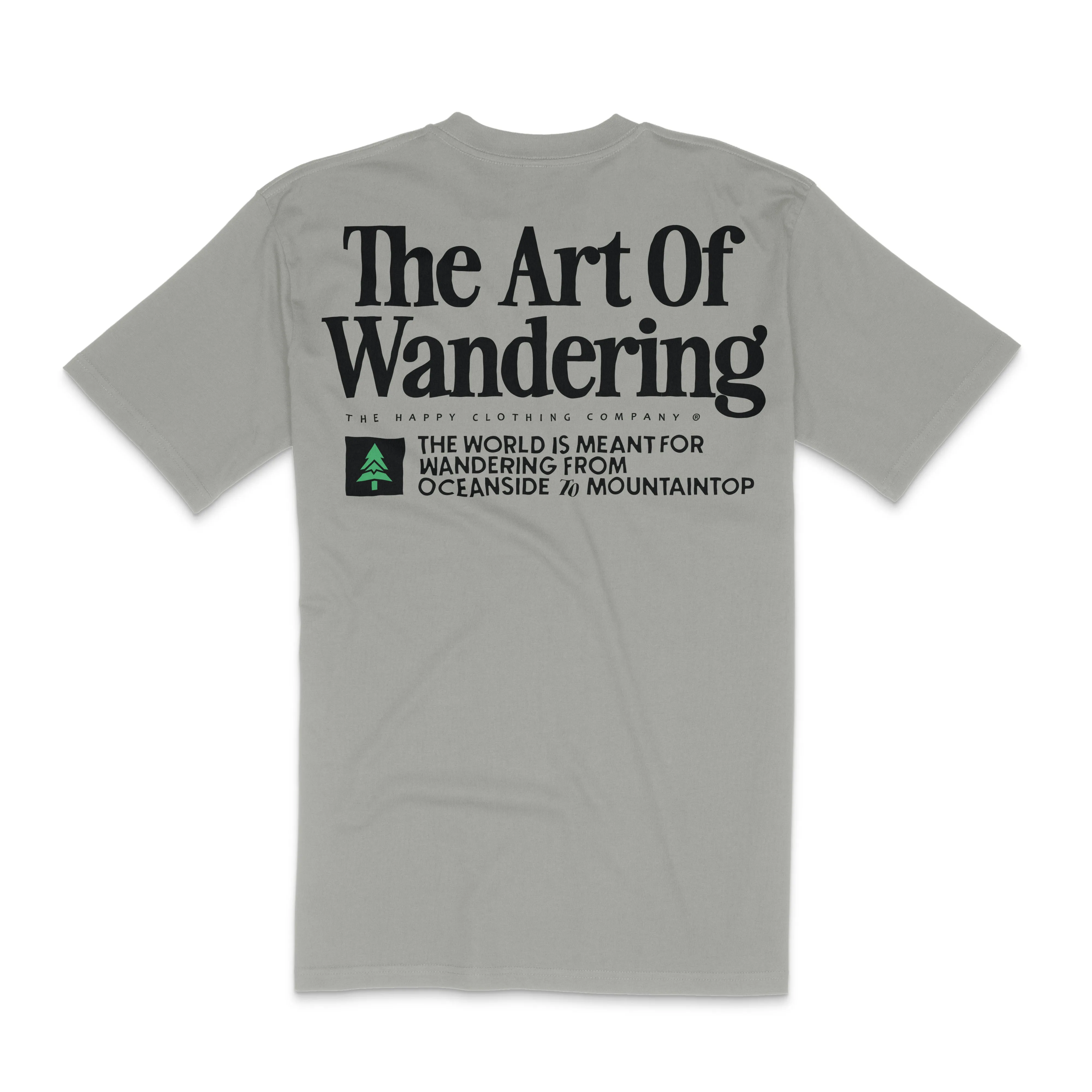The Art Of Wandering Back Print 'Lifestyle Tee' | Premium Heavyweight |