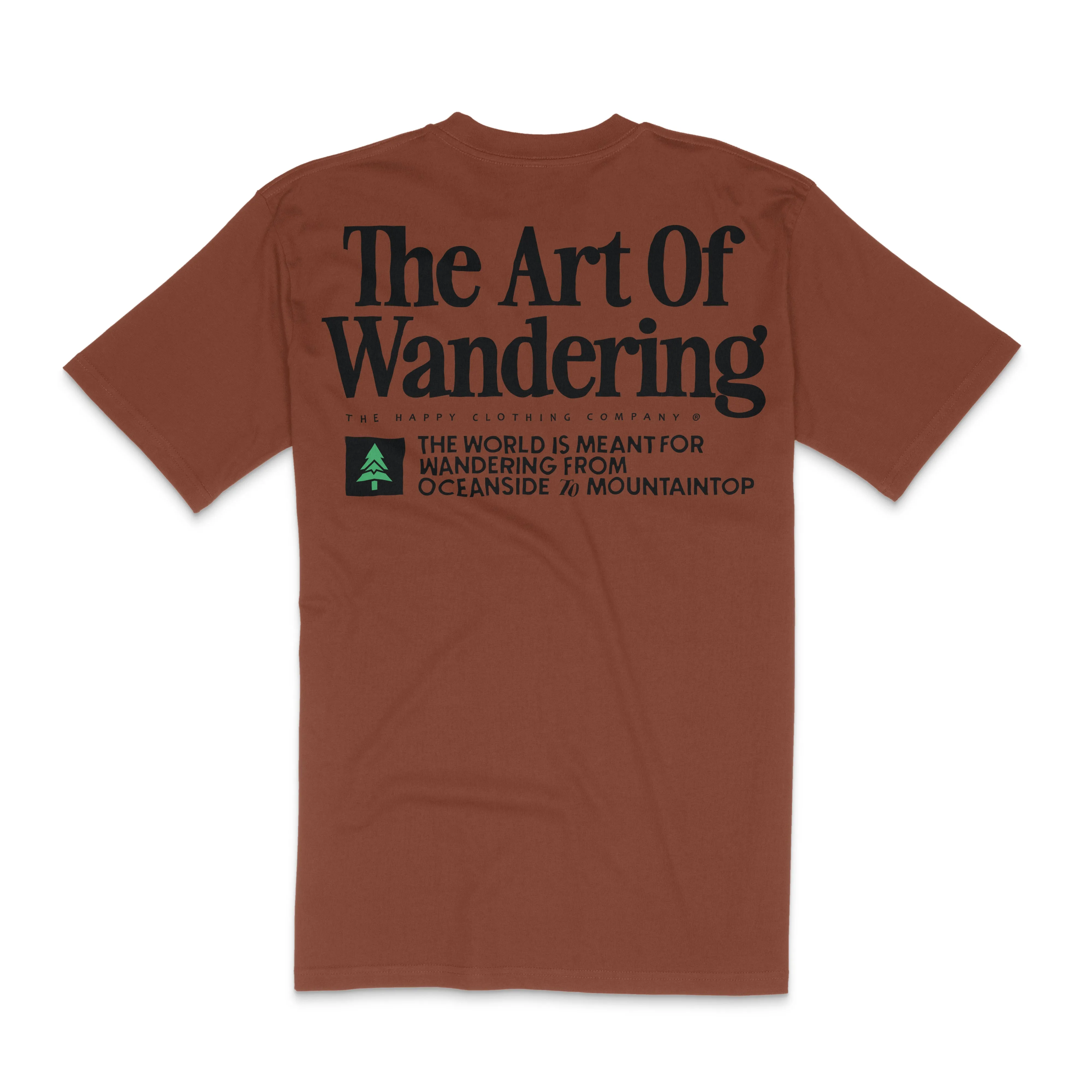 The Art Of Wandering Back Print 'Lifestyle Tee' | Premium Heavyweight |