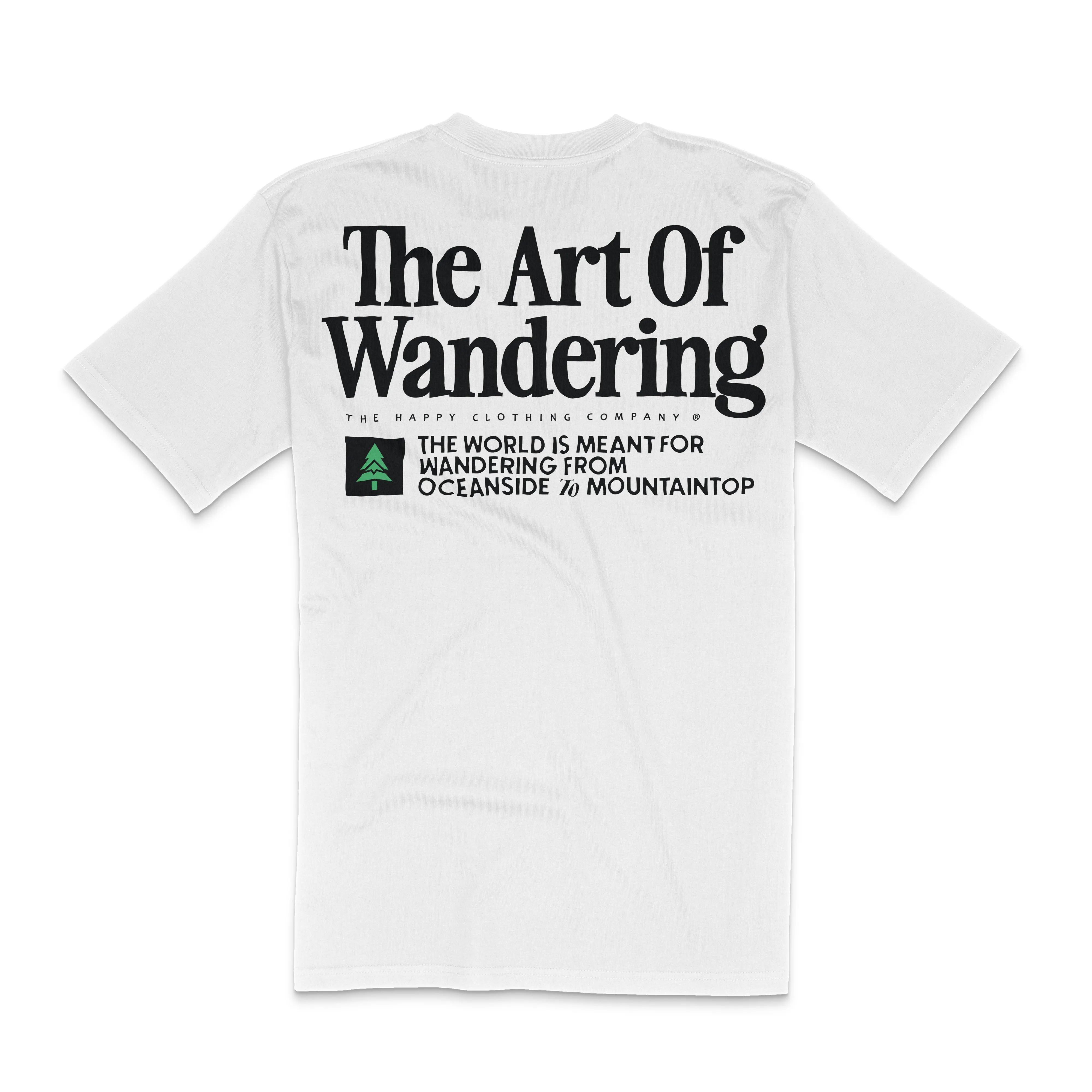 The Art Of Wandering Back Print 'Lifestyle Tee' | Premium Heavyweight |