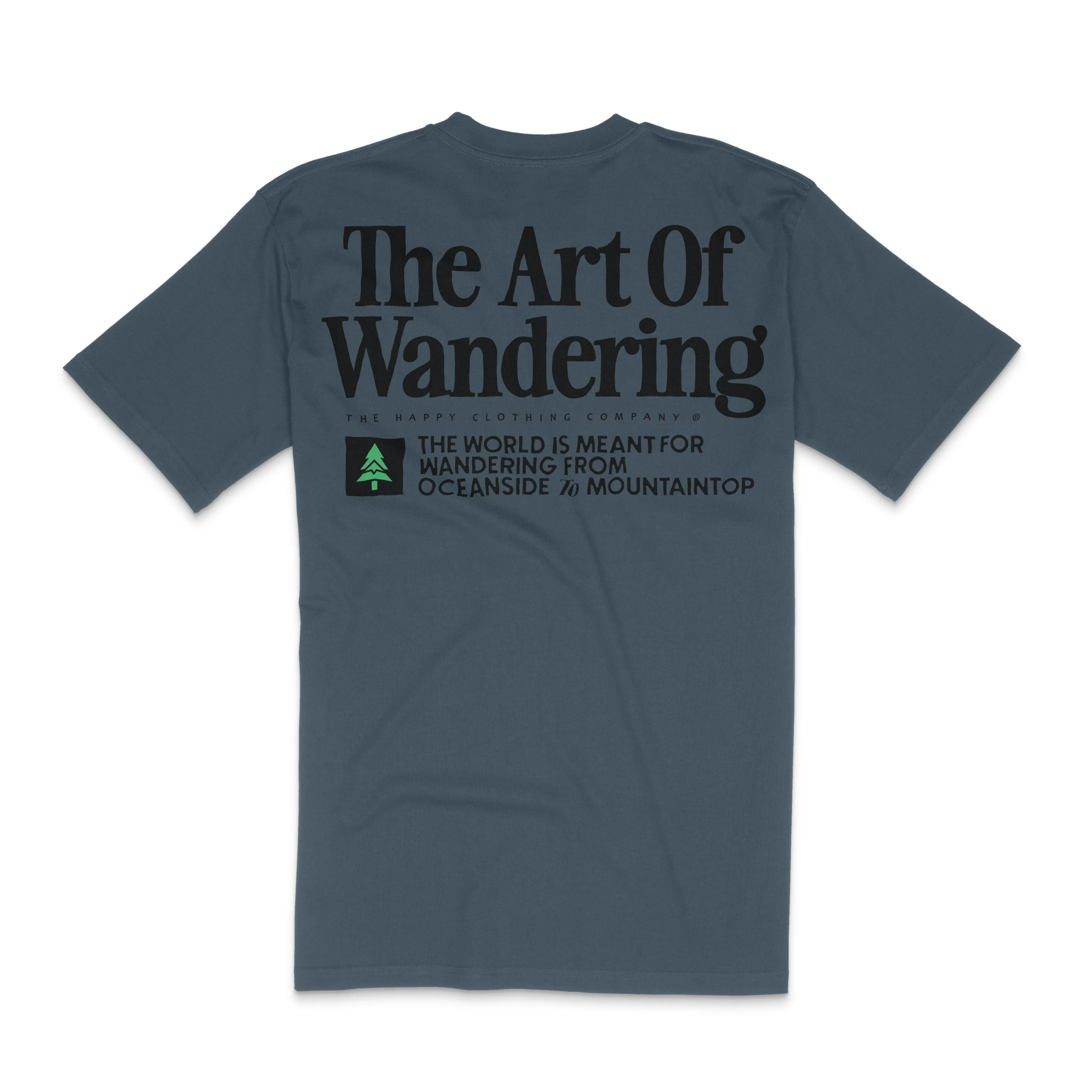 The Art Of Wandering Back Print 'Lifestyle Tee' | Premium Heavyweight |