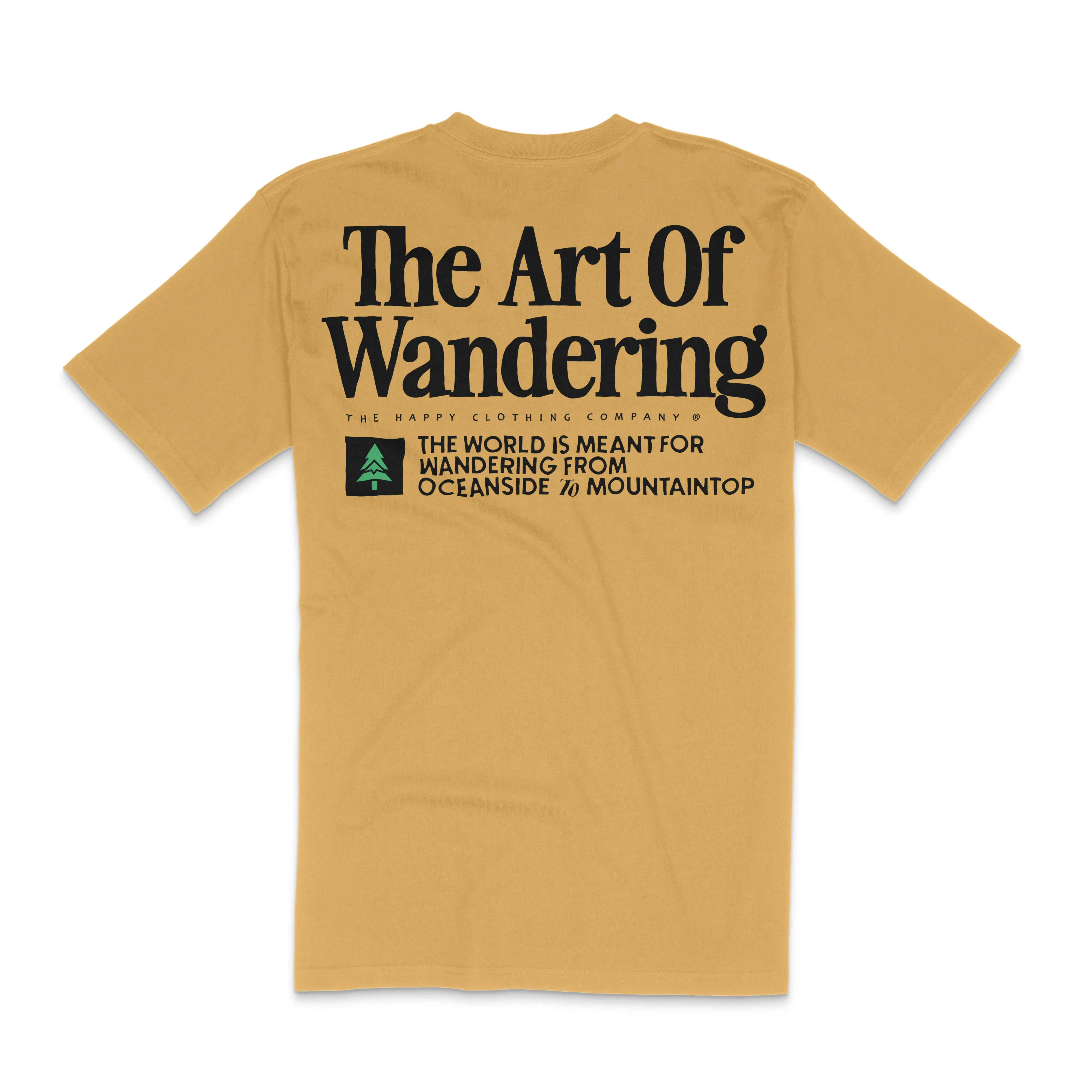 The Art Of Wandering Back Print 'Lifestyle Tee' | Premium Heavyweight |