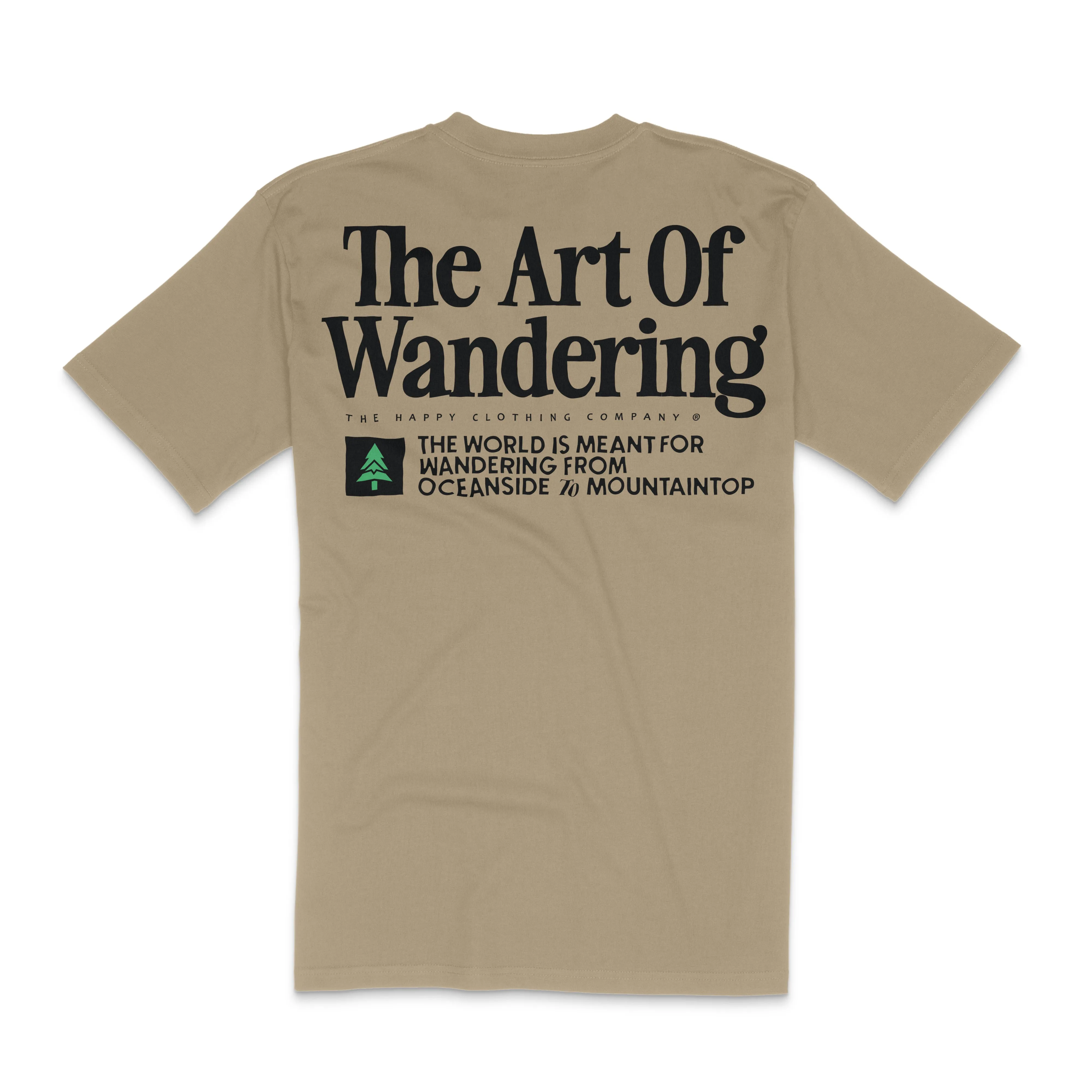 The Art Of Wandering Back Print 'Lifestyle Tee' | Premium Heavyweight |