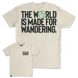 The World Is Made For Wandering Back Print 'Trail Tee' | Lightweight Blend |