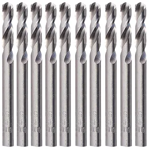 TIMCO Drill Bits HSS M2 Ground Stub 10 Pack Tube 3.2-5.0mm Choose Size