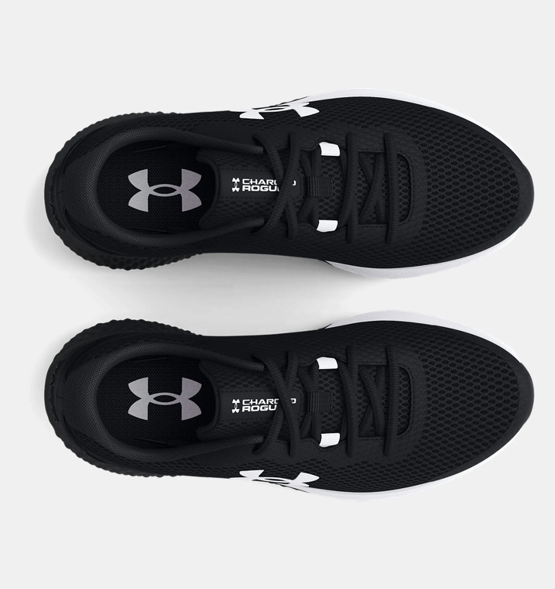 Under Armour Black/White Charged Rogue 3 Youth Sneaker