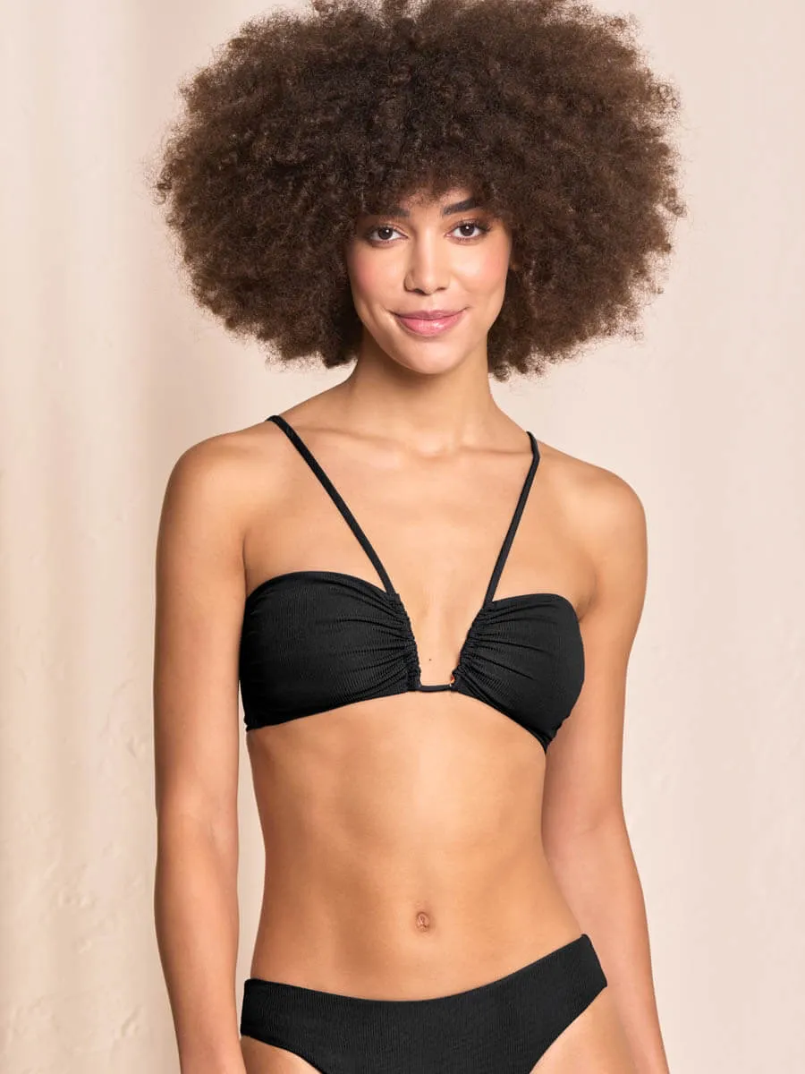 Ursule Bandeau Top In Onyx