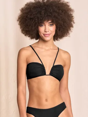 Ursule Bandeau Top In Onyx