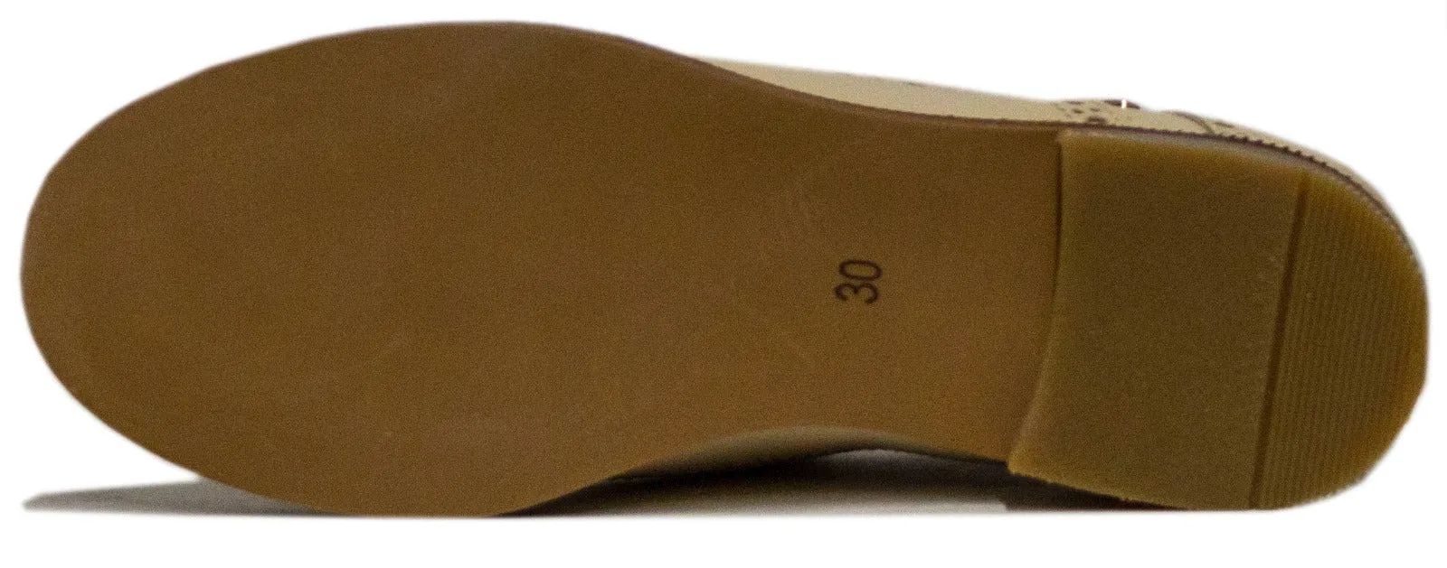 Venenttini Boy's Belva Beige Dress Leather Shoes