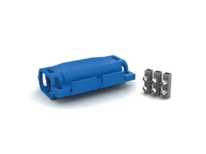 Wiska SH0315W SHARK 40x72x23mm, IPX8 Pre-filled Gel Joint Complete with 3 Core 5A Terminal Block Blue