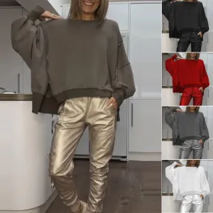 Women’s 2-Piece Outfits Oversized Sweatshirt & Joggers Set