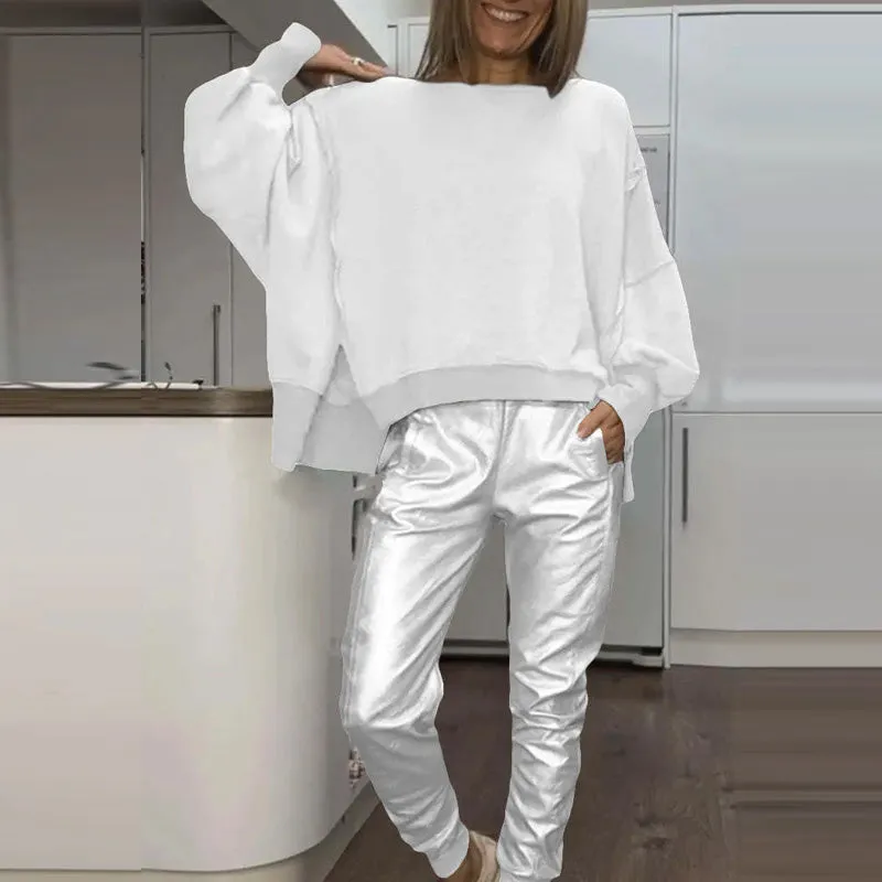 Women’s 2-Piece Outfits Oversized Sweatshirt & Joggers Set