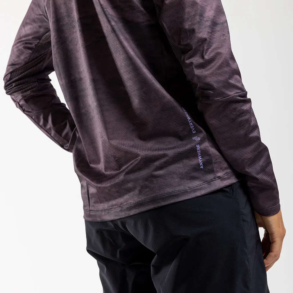 Women's AE Long Sleeve Trail Tee (Coffee)