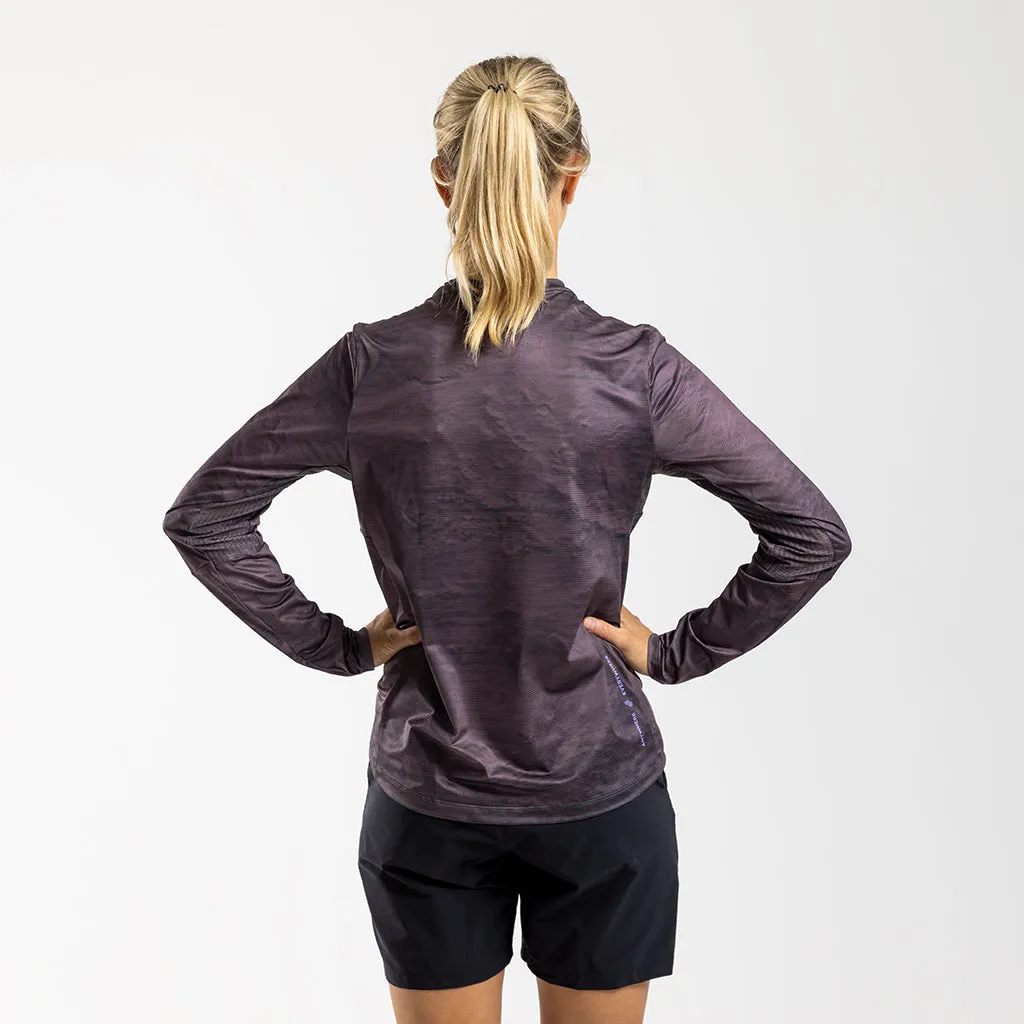 Women's AE Long Sleeve Trail Tee (Coffee)