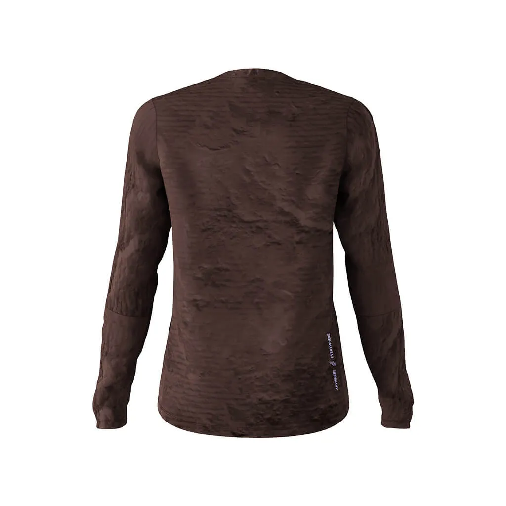Women's AE Long Sleeve Trail Tee (Coffee)