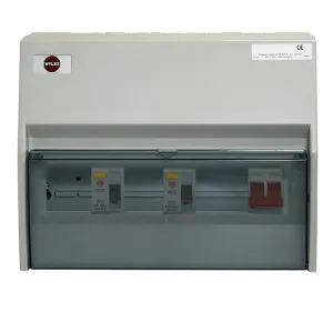 Wylex NHRS7SSLHI 7 Way Insulated High Integrity   100A Main Switch, 2x 80A 30mA Type AC RCD