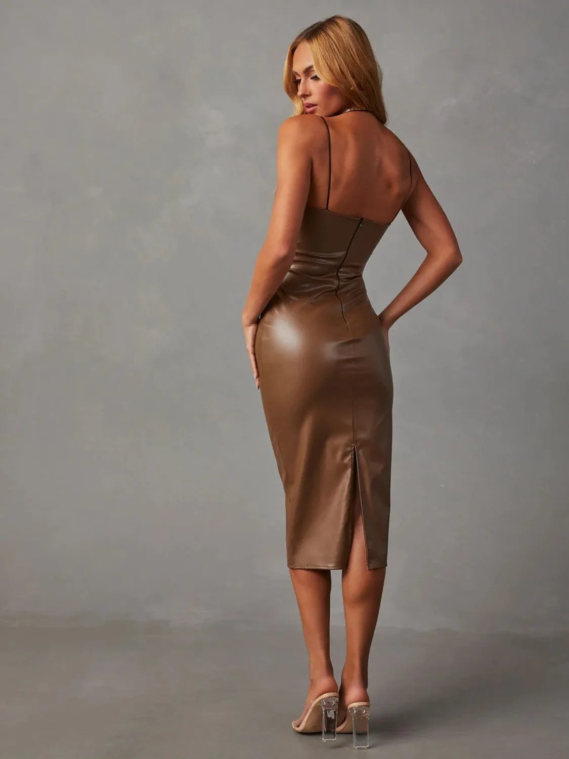 Zeta Leather Dress