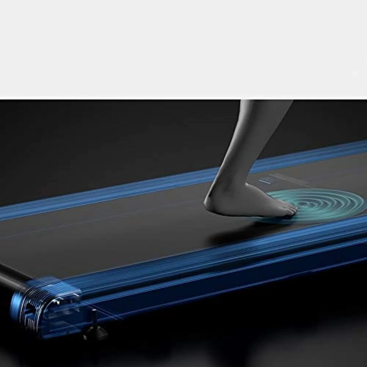 Zzfni Treadmill Household Flat All-Electric Treadmill, Indoor Gym Folding Treadmill Mini Ultra-Quiet Foldable Treadmill