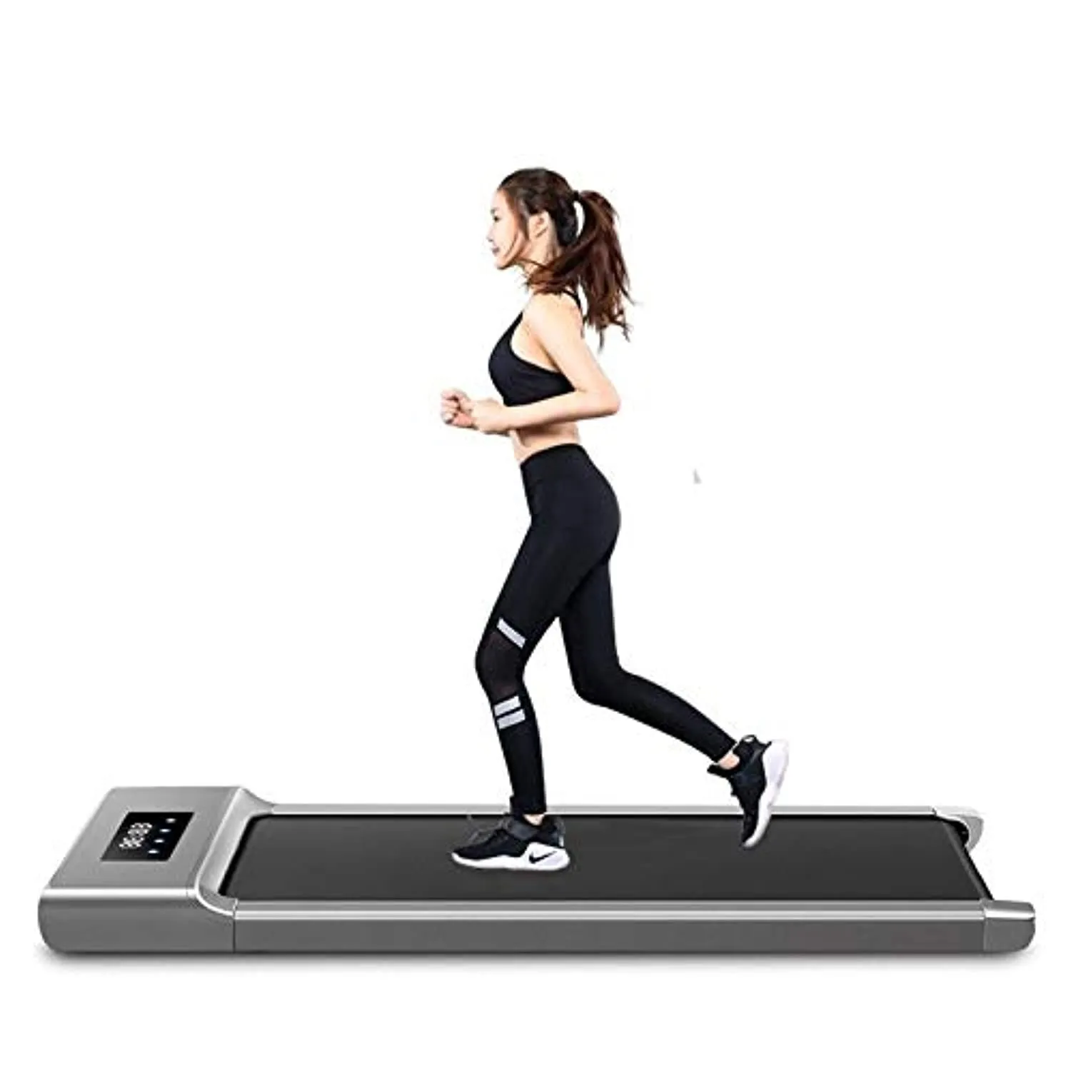 Zzfni Treadmill Household Flat All-Electric Treadmill, Indoor Gym Folding Treadmill Mini Ultra-Quiet Foldable Treadmill