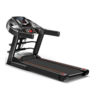Zzfni Treadmill Household Treadmill, LED Screen Ultra-Quiet Shock Absorption Walking Machine, Indoor Mini Folding Gym Equipment with MP3 Foldable Treadmill