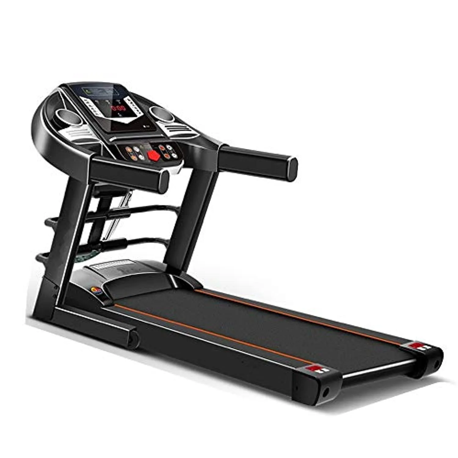 Zzfni Treadmill Household Treadmill, LED Screen Ultra-Quiet Shock Absorption Walking Machine, Indoor Mini Folding Gym Equipment with MP3 Foldable Treadmill